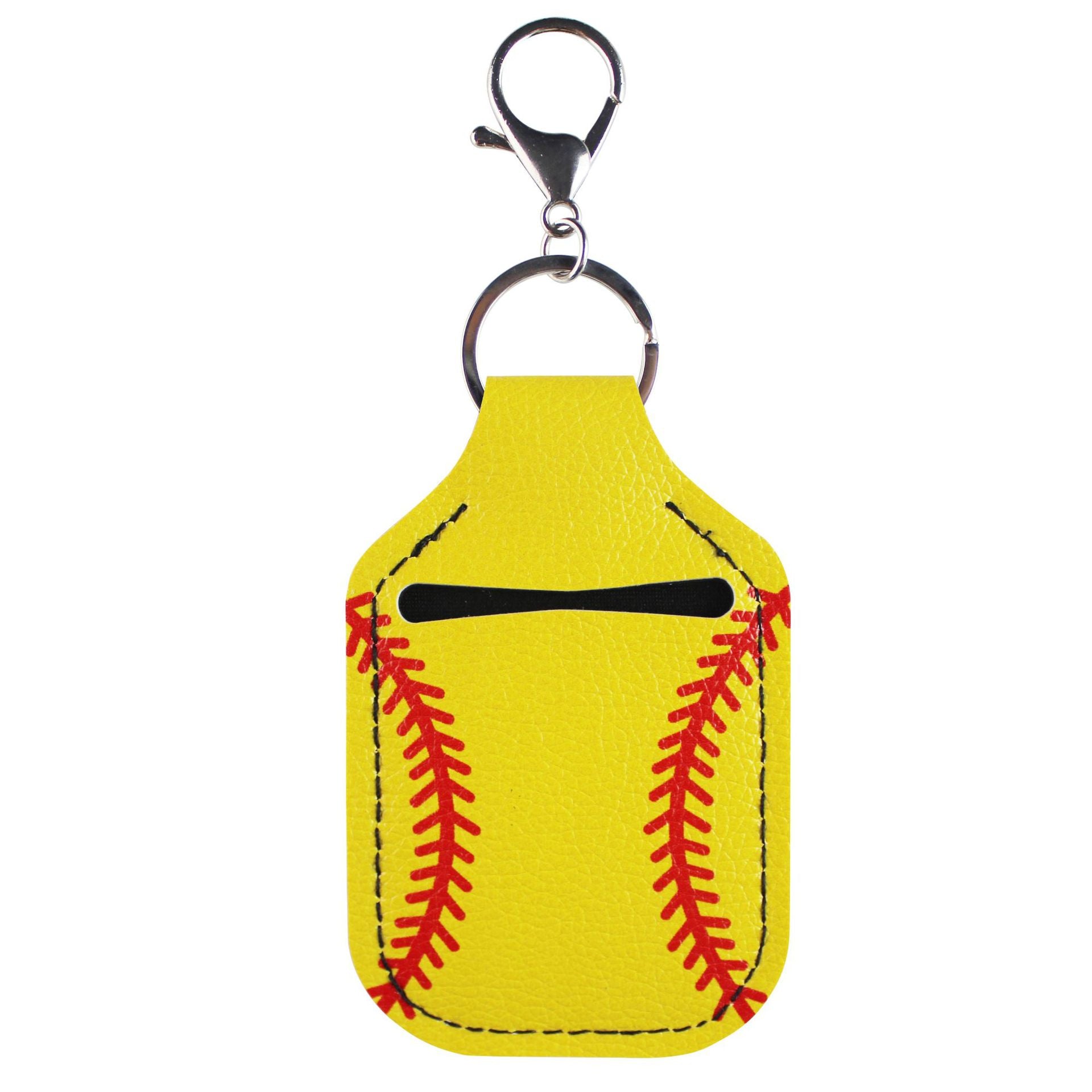 Wholesale Sports Hand Sanitizer Leather Case Key Chain